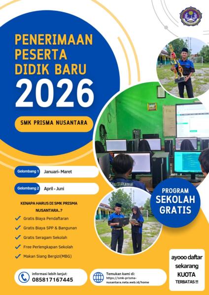 Penerimaan Peserta Didik Baru 2026 Resmi Dibuka!